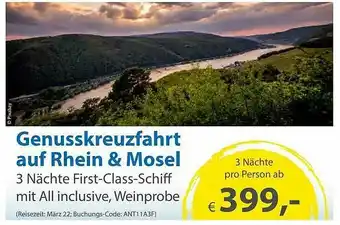 Edeka Genusskreuzfahrt Auf Rhein & Mosel Angebot