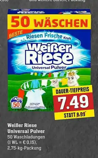 Edeka Weißer Riese Universal Pulver Angebot