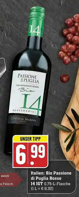 Edeka Bio Passione Di Puglia Rosso 14 Igt Angebot