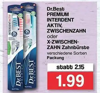 Famila Nord West Dr.best Premium Interdent Aktiv Zwischenzahn Oder X-zwischen-zahn Zahnbürste Angebot