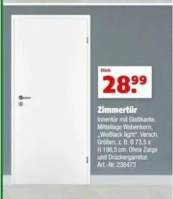 Hagebau Zimmertür Angebot