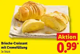 Lidl Brioche-Croissant mit Cremeffüllung Angebot