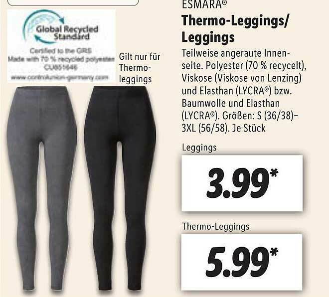 Esmara Thermoleggings Leggins Angebot bei Lidl