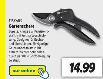 Lidl Fiskars Gartenschere Angebot