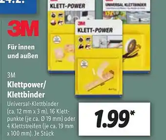 Lidl 3m Klettpower Klettbinder Angebot