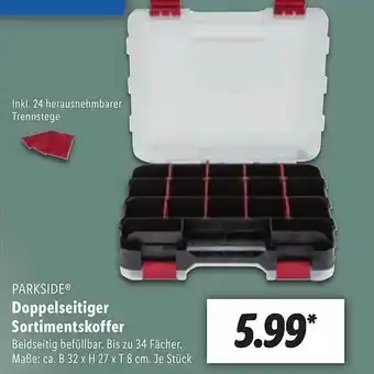Lidl Parkside Doppelseitiger Sortimentskoffer Angebot