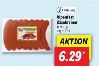 Lidl Alpenfest Käsekrainer Angebot