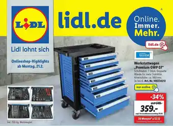 Lidl Güde Werkstattwagen „premium Gwp 07” Angebot