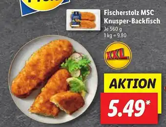 Lidl Fischerstolz Msc Knusper-backfisch Angebot