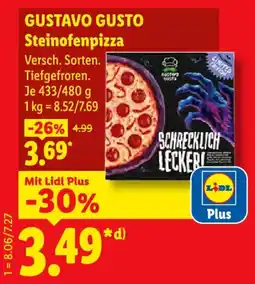 Lidl GUSTAVO GUSTO Steinofenpizza Angebot