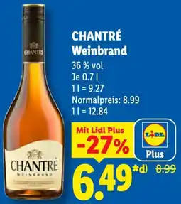 Lidl CHANTRÉ Weinbrand Angebot