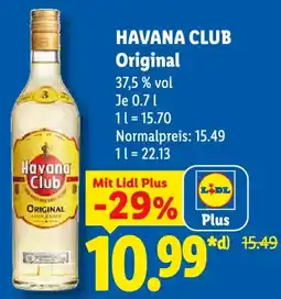 Lidl HAVANA CLUB Original Angebot