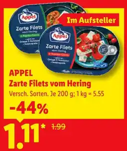 Lidl APPEL Zarte Filets vom Hering Angebot