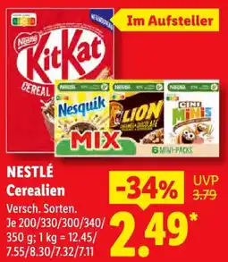 Lidl NESTLÉ Cerealien Angebot