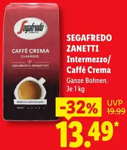 Lidl SEGAFREDO ZANETTI Intermezzo/ Caffé Crema Angebot