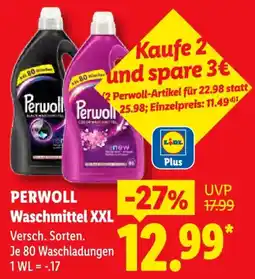Lidl PERWOLL Waschmittel XXL Angebot