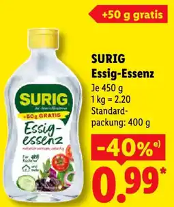Lidl SURIG Essig-Essenz Angebot