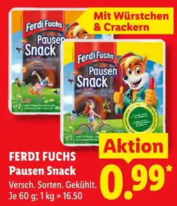 Lidl FERDI FUCHS Pausen Snack Angebot