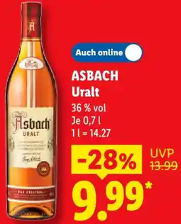 Lidl ASBACH Uralt Angebot