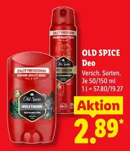 Lidl OLD SPICE Deo Angebot