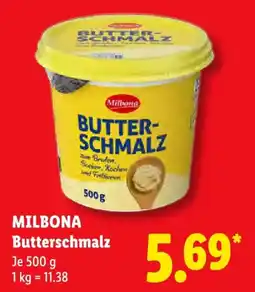 Lidl MILBONA Butterschmalz Angebot