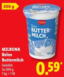 Lidl MILBONA Reine Buttermilch Angebot