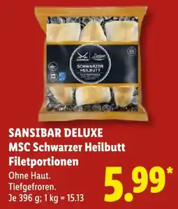 Lidl SANSIBAR DELUXE MSC Schwarzer Heilbutt Filetportionen Angebot