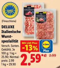 Lidl DELUXE Italienische Wurst-spezialität Angebot