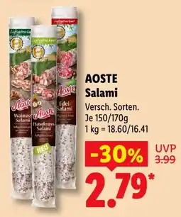 Lidl Aoste Salami Angebot