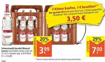 Marktkauf Schwarzwald-sprudel Mineralwasser Angebot