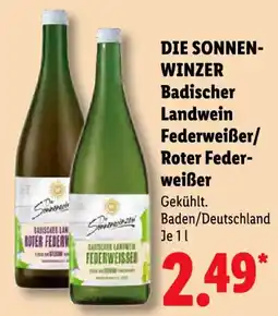 Lidl Sonnenwinzer Badischer Landwein Federweißer/Roter Federweißer Angebot