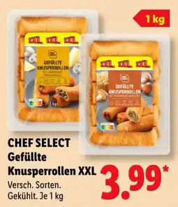 Lidl CHEF SELECT Gefüllte Knusperrollen XXL Angebot