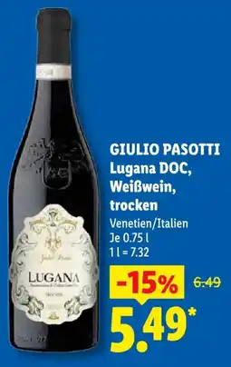 Lidl GIULIO PASOTTI Lugana DOC, Weißwein, trocken Angebot