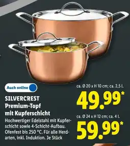 Lidl SILVERCREST Premium-Topf mit Kupferschicht Angebot