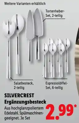 Lidl SILVERCREST Ergänzungsbesteck Angebot