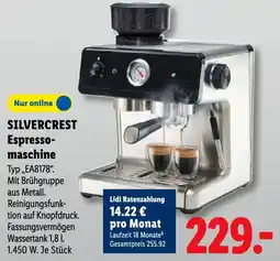 Lidl SILVERCREST Espresso-maschine Angebot