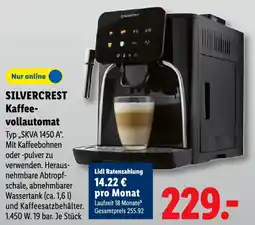 Lidl SILVERCREST Kaffee-vollautomat Angebot