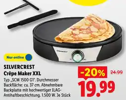 Lidl SILVERCREST Crêpe Maker XXL Angebot