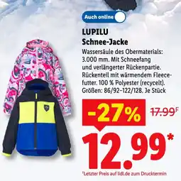 Lidl LUPILU Schnee-Jacke Angebot