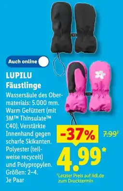 Lidl LUPILU Fäustlinge Angebot