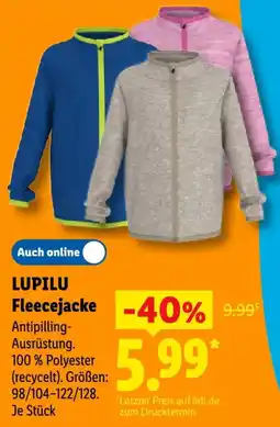 Lidl LUPILU Fleecejacke Angebot
