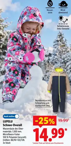 Lidl LUPILU Schnee-Overall Angebot