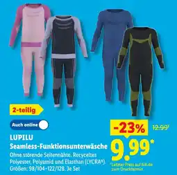 Lidl LUPILU Seamless-Funktionsunterwäsche Angebot