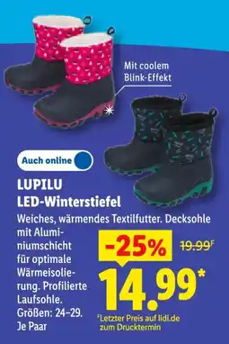 Lidl LUPILU LED-Winterstiefel Angebot