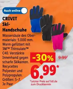 Lidl CRIVIT Ski-Handschuhe Angebot