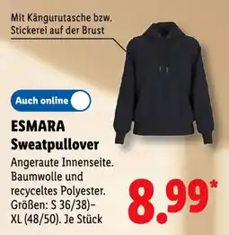 Lidl ESMARA Sweatpullover Angebot