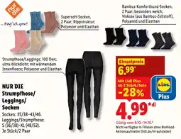 Lidl NUR DIE Strumpfhose/Leggings/Socken Angebot