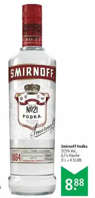 Marktkauf Smirnoff Vodka Angebot