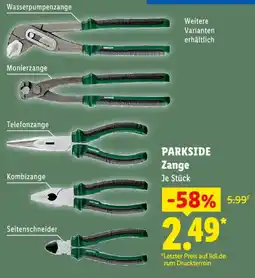 Lidl PARKSIDE Zange Angebot