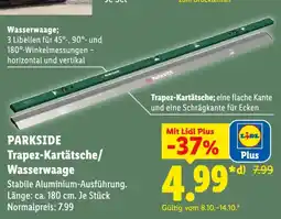 Lidl PARKSIDE Trapez-Kartätscche/Wasserwaage Angebot